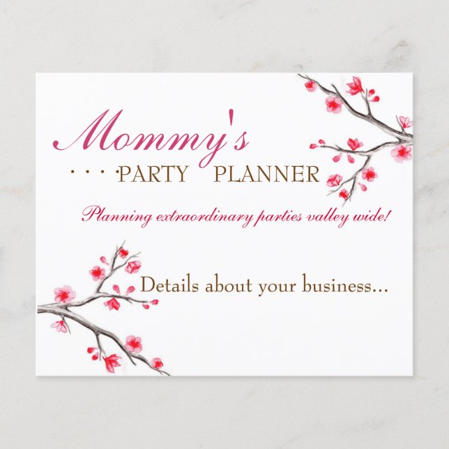 Japanese Cherry Blossom Flyer (Front)