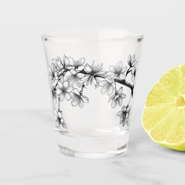 Japanese Cherry Blossom Sakura Mug4 Shot Glass (Front)