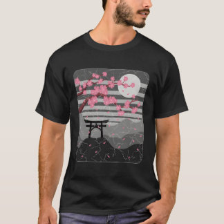 Japanese Cherry Blossom Sakura Samurai T-Shirt