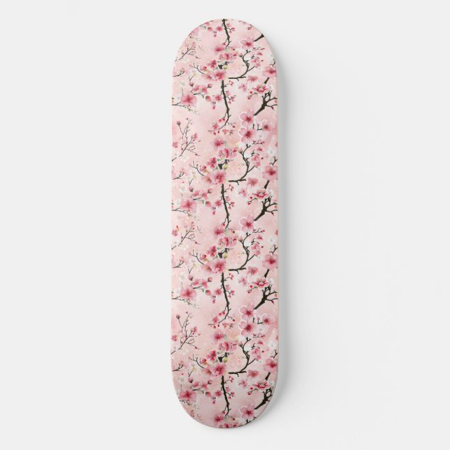 Japanese Cherry Blossom Skateboard (Front)