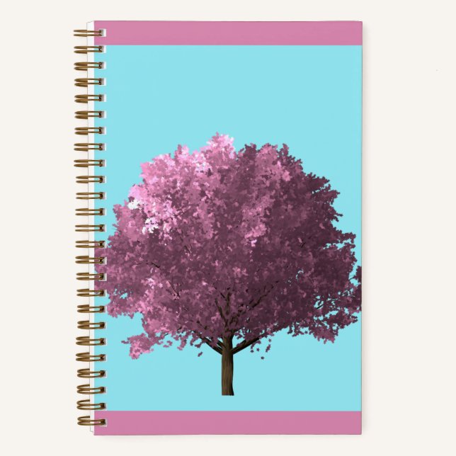Japanese cherry blossom tree notebook (Front)
