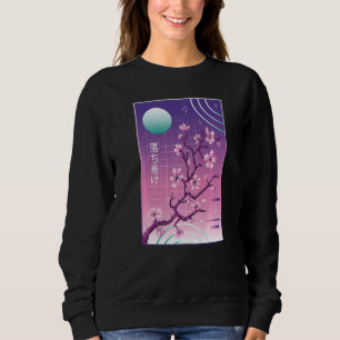 Japanese Cherry Blossom Vaporwave Sakura Aesthetic Sweatshirt