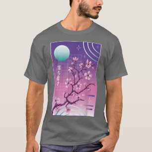 Japanese Cherry Blossom Vaporwave Sakura Aesthetic T-Shirt