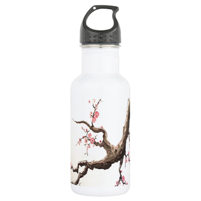 Japanese Cherry Blossoms 532 Ml Water Bottle (Front)