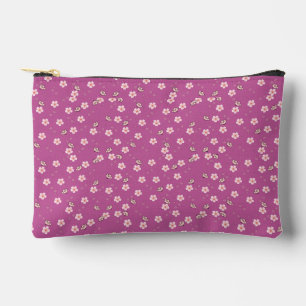Japanese Cherry Blossoms and Petals Accessory Pouch