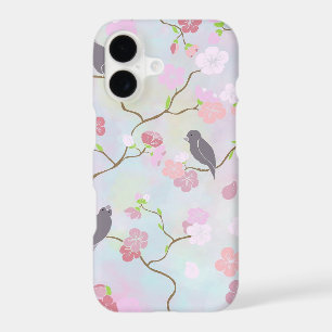 Japanese Cherry Blossoms & Birds   iPhone Case