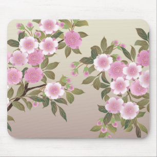 Japanese Cherry Blossoms Mouse Pad
