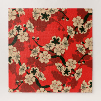 Japanese Cherry Branch: Stylish Jigsaw Puzzle