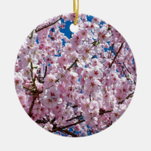 Japanese cherry Flower Ceramic Ornament