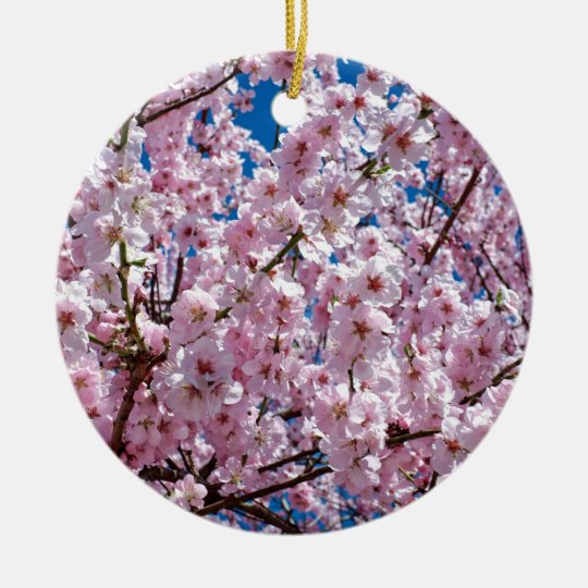 Japanese cherry Flower Ceramic Ornament