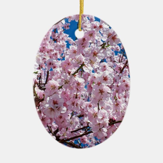 Japanese cherry Flower Ceramic Ornament