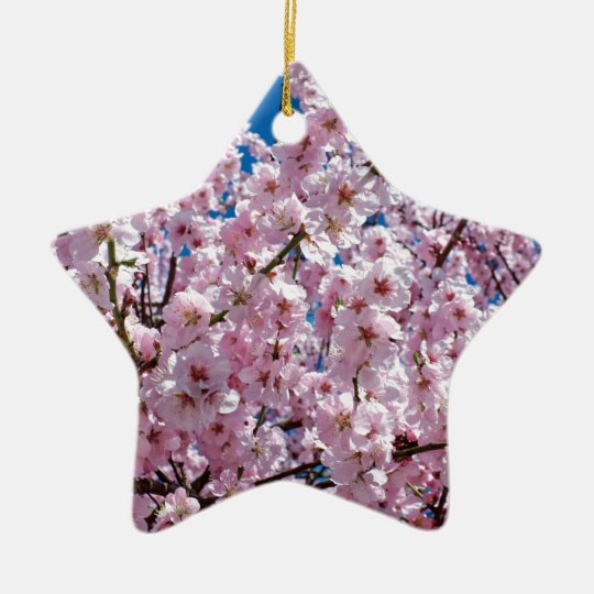 Japanese cherry Flower Ceramic Ornament