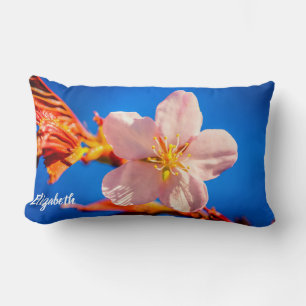 Japanese Cherry Sakura Flower Lumbar Pillow