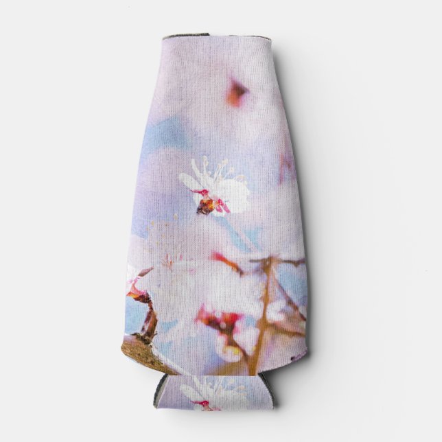 Japanese Cherry - Sakura In Bloom Bottle Cooler (Front)