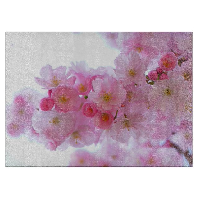 Japanese Cherry Tree Flower Cutting Board (Front)