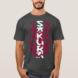 Japanese Cherrys Blossom Sakura Tree Art Spring  T-Shirt