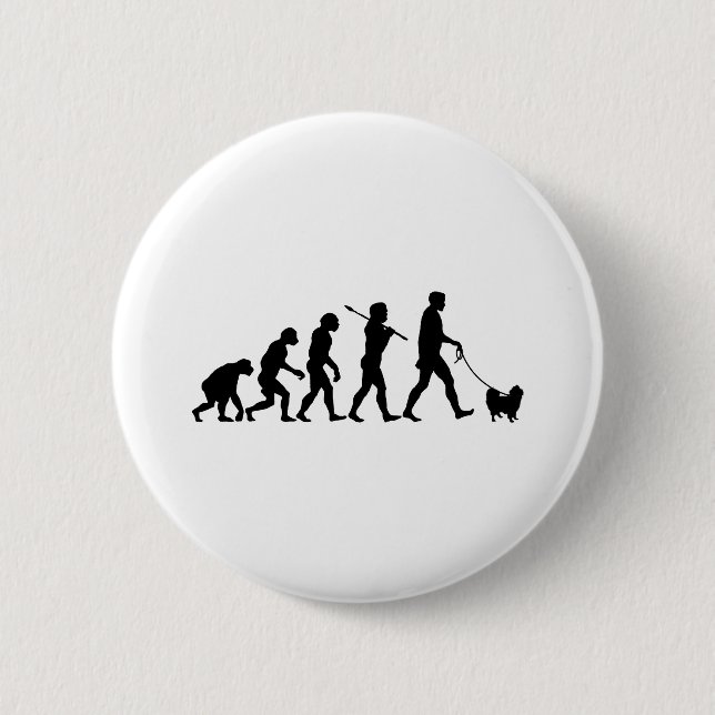 Japanese Chin 2 Inch Round Button (Front)