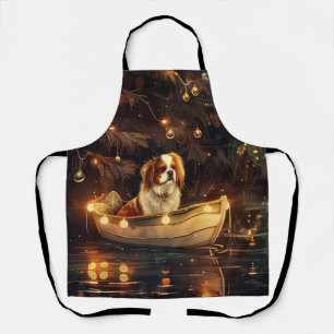 Japanese Chin Christmas Festive Voyage Apron