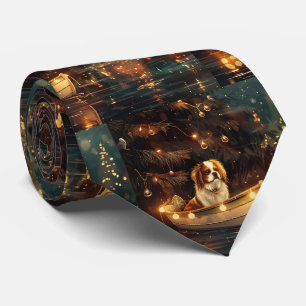 Japanese Chin Christmas Festive Voyage  Tie