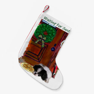 Japanese Chin Christmas Small Christmas Stocking