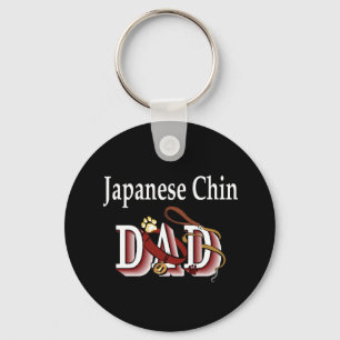 Japanese Chin dad Keychain