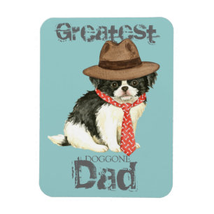 Japanese Chin Dad Magnet