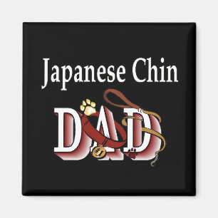 Japanese Chin dad Magnet