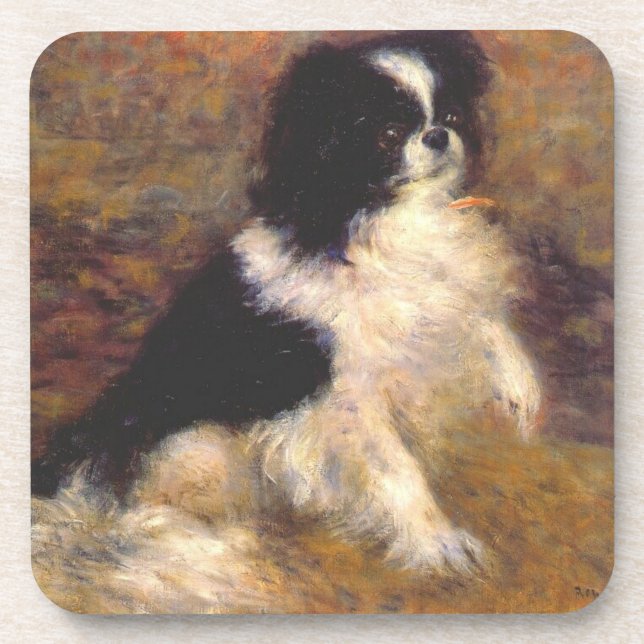 Japanese Chin Dog Art Coasters (Front)