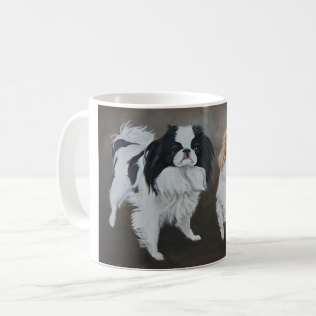 Japanese Chin Dog Art Mug (Front Left)
