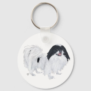 Japanese Chin Dog Keychain