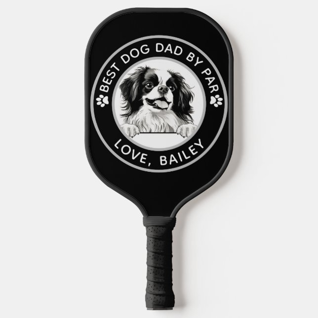 Japanese Chin Dog Personalized  Pickleball Paddle (Front)