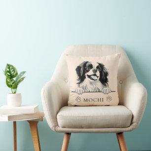Japanese Chin Dog Personalized Throw Pillow