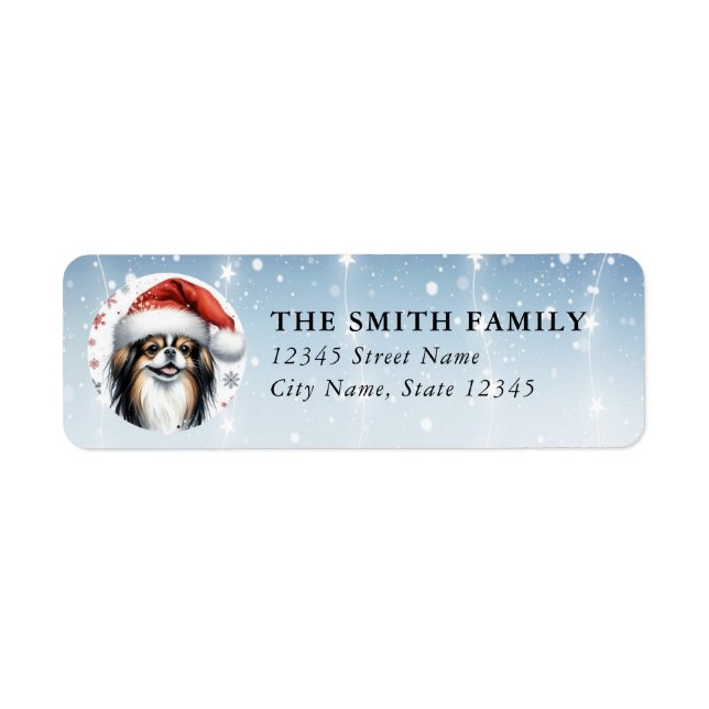 Japanese Chin Dog Return Address Labels (Front)