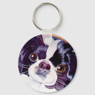 Japanese Chin Keychain
