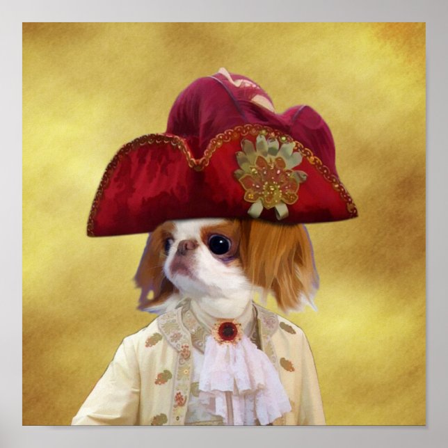 Japanese Chin King Canvas Print (Front)