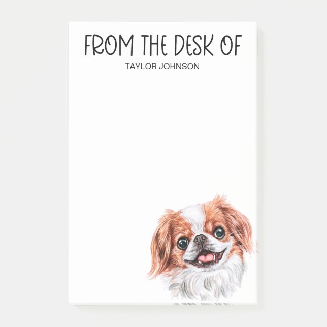 Japanese Chin Lover Post-it Notes (Front)