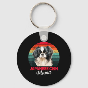 Japanese Chin Mama Dog Mom Owner Funny Womens Gift Keychain