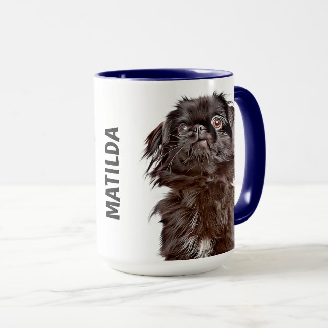 Japanese Chin Personalized  Mug (Front Right)