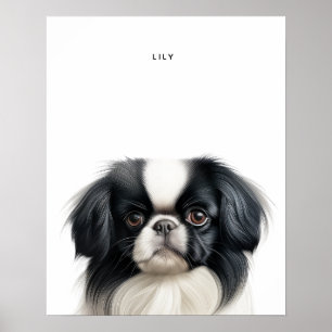 Japanese Chin Personalized Print