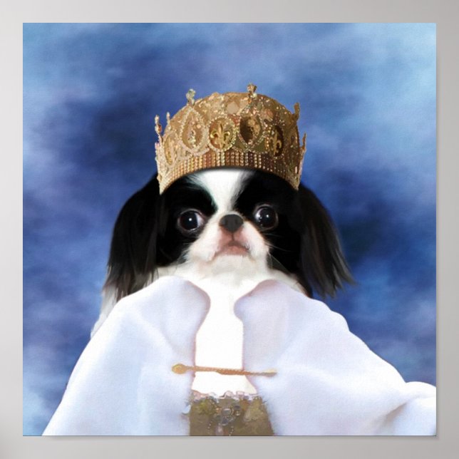 Japanese Chin Queen Canvas Print (Front)