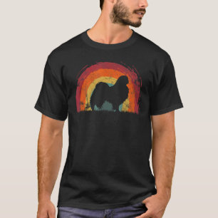 Japanese Chin Vintage Rainbow Dog Men Women T-Shirt