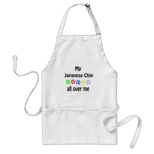 Japanese Chin Walks Design Standard Apron