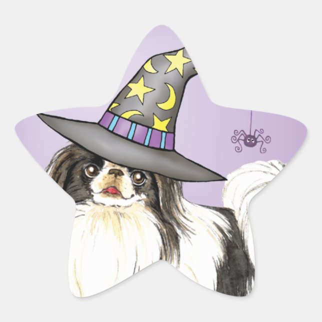 Japanese Chin Witch Star Sticker (Front)