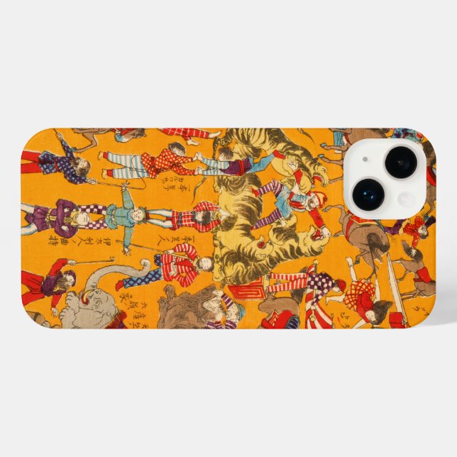 Japanese Circus Phone Case for iPhone and Samsung (Back Horizontal)
