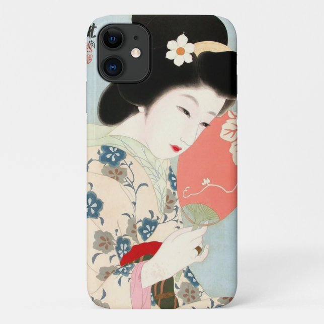 Japanese Classic Geisha Lady Art Case-Mate iPhone Case (Back)