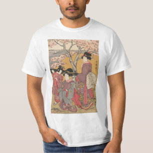 Japanese classic geisha lady art T-Shirt