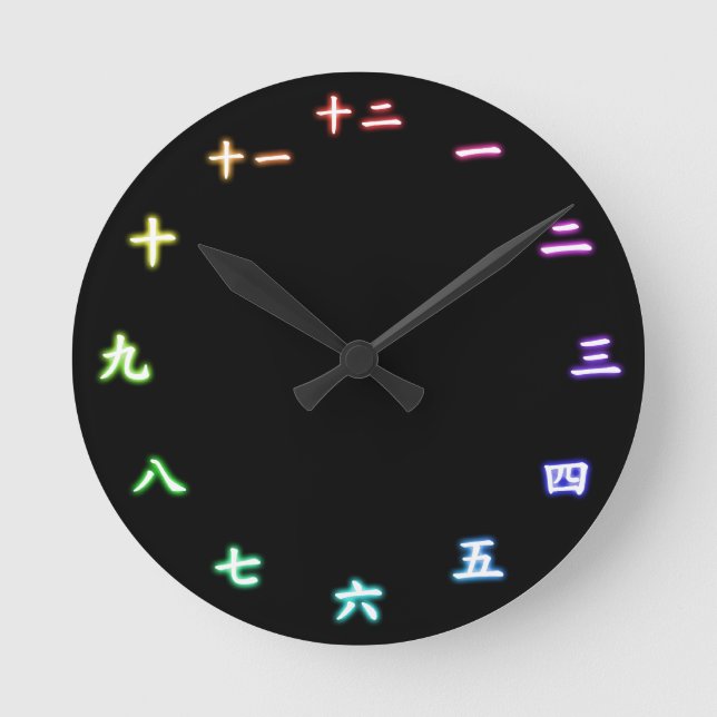 Japanese clock black (Front)