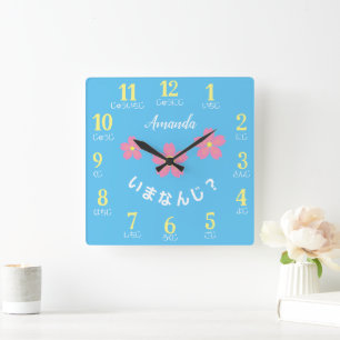 Japanese Clock Cherry Blossoms