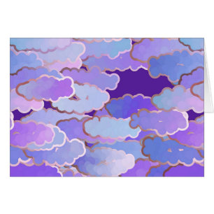 Japanese Clouds, Twilight, Violet and Deep Purple