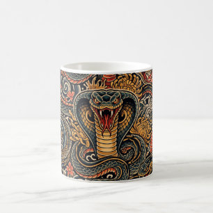 Japanese Cobra Irezumi Tattoo Pattern Coffee Mug